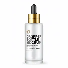 Frosted Glass Dropper Bottle